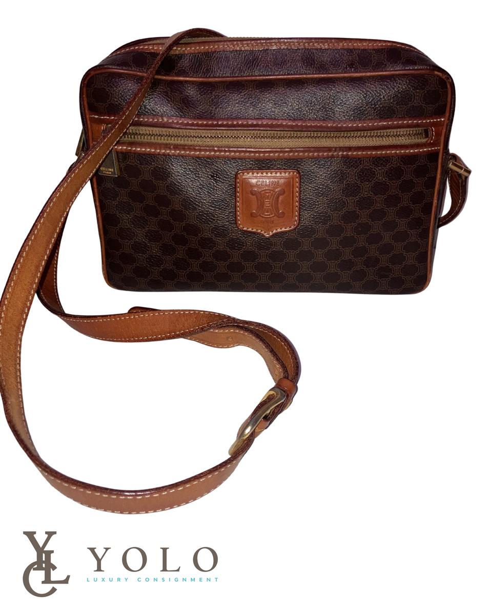 Celine | Macadam Shoulder Bag | Designer| YOLO Luxury Consignment