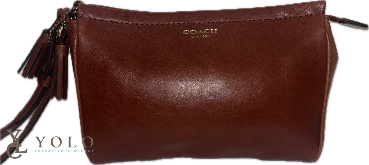 Coach | Leather Large Wristlet Pouch | YOLO Luxury Consignment