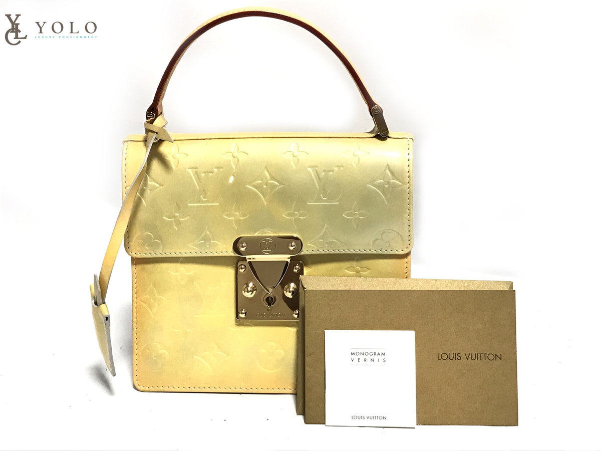 Authentic Preloved Louis Vuitton Monogram Vernis Spring Street Handbag –  YOLO Luxury Consignment