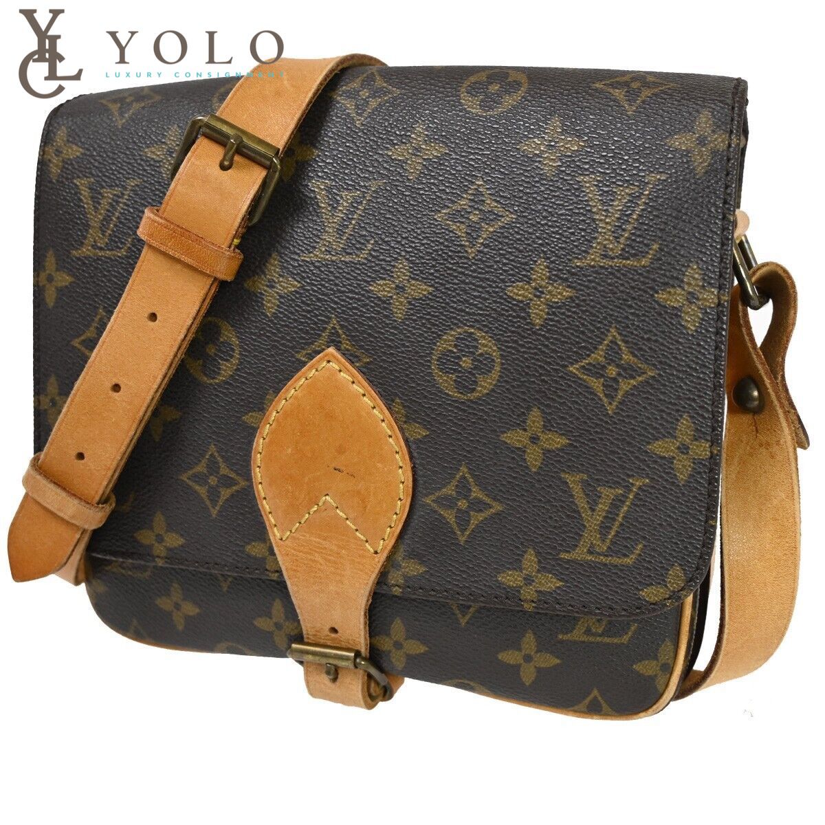 Louis Vuitton Cartouchière PM Monogram Crossbody Bag – LV Vintage 