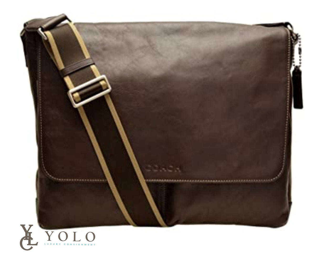 Coach - Heritage Web Leather Messenger Bag