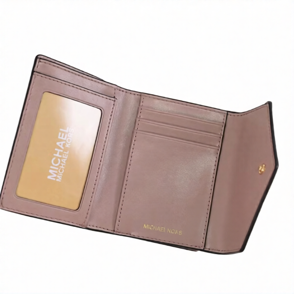Michael Kors Jet Set Charm Vanilla Pink Trifold Wallet