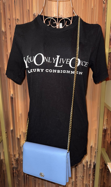 Gucci Leather Betty Wallet On Chain Clutch Bag