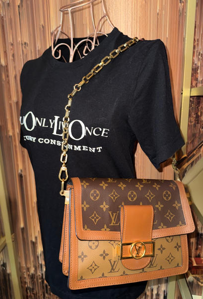 Louis Vuitton Reverse Monogram Dauphine MM Bag