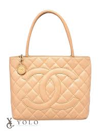 Chanel | Chanel Vintage Quilted Caviar Leather Medallion Tote Bag | YOLO