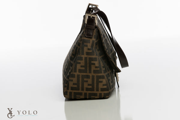 Authentic Preloved Fendi Zucca Mama Baguette Shoulder Bag