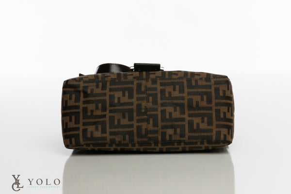Authentic Preloved Fendi Zucca Mama Baguette Shoulder Bag