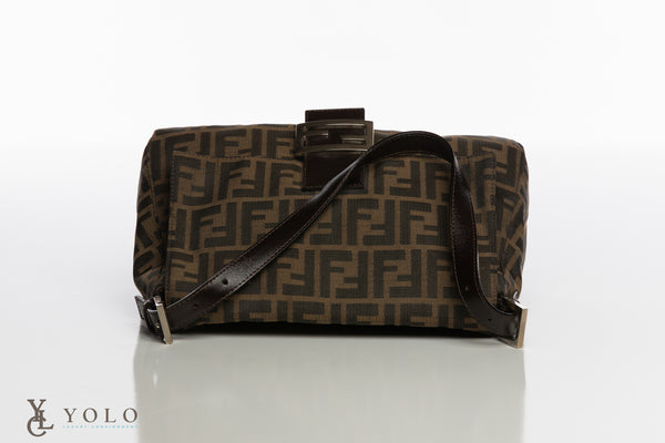 Authentic Preloved Fendi Zucca Mama Baguette Shoulder Bag