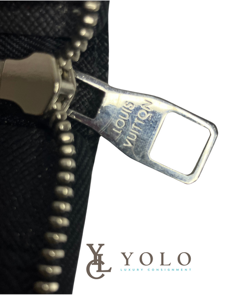 Louis Vuitton Black Epi Leather Zippy Organizer Wallet