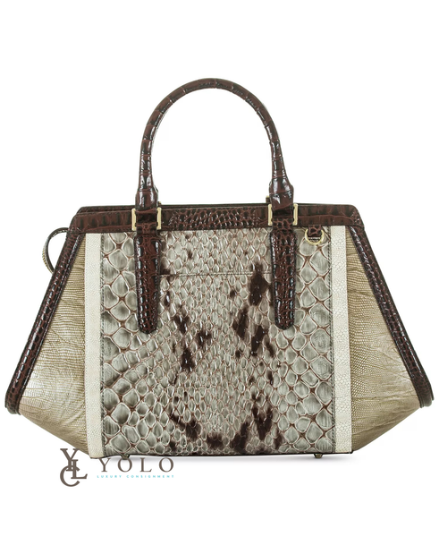 Brahmin Leather Carlisle Arden Satchel