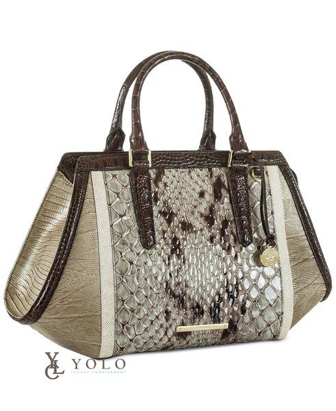Brahmin Leather Carlisle Arden Satchel