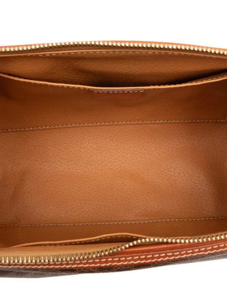 Celine Vintage Macadam Cosmetic Pouch – Coated Canvas Makeup & Toiletry Bag