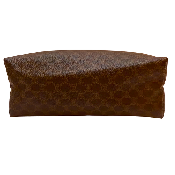 Celine Vintage Macadam Cosmetic Pouch – Coated Canvas Makeup & Toiletry Bag