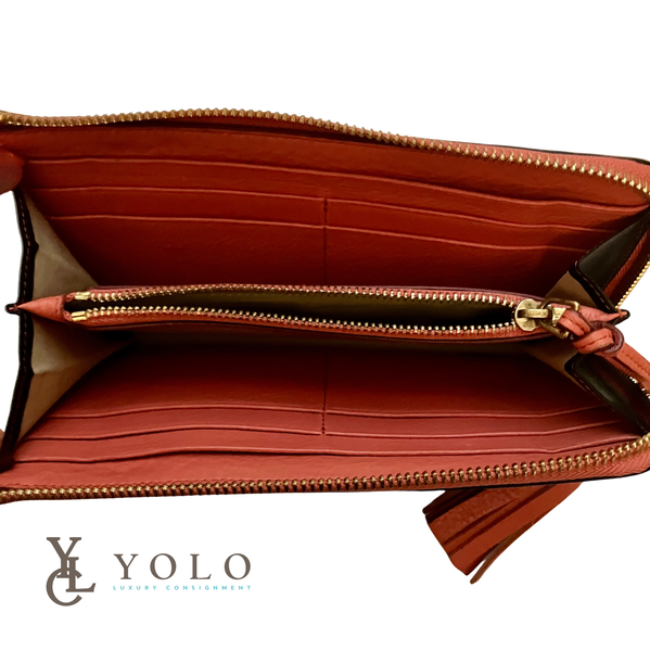 Chloe Leather Black Corner Zip Long Wallet