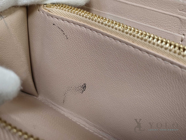 Chloe Leather Pink Zip-Around Long Wallet