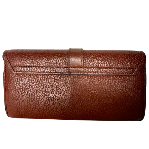 Chloé Leather Brown Aby Long Wallet