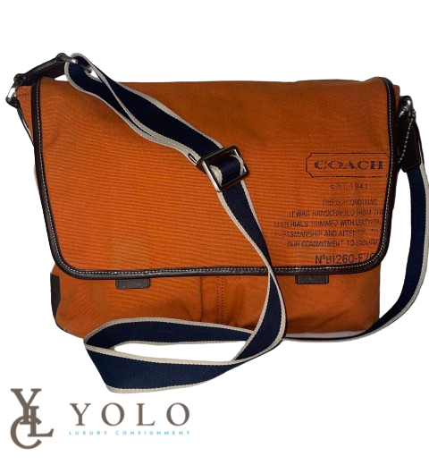 Coach Canvas Heritage Web Messenger Bag Yolo Luxury Consignment