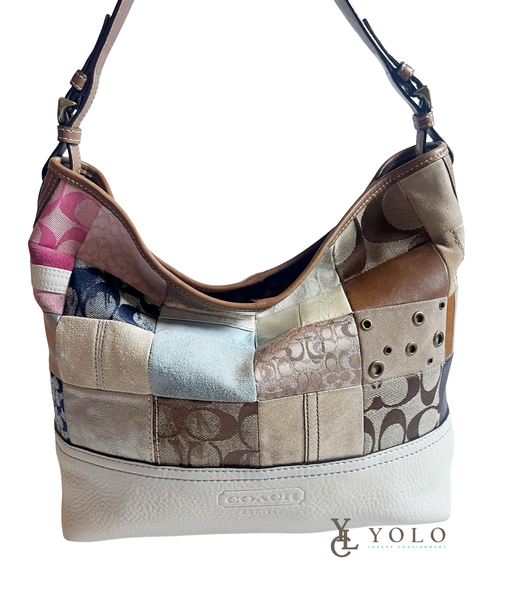 Coach Signature Patchwork Tote Bag