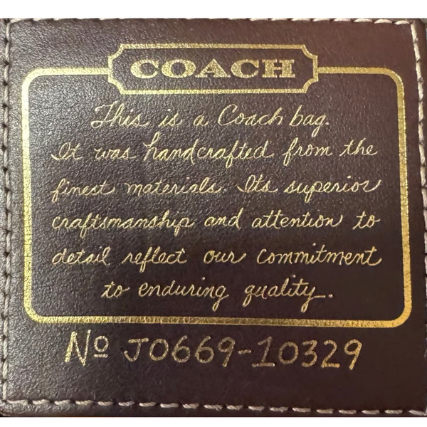 Coach Leather Legacy Ali Whiskey Hobo