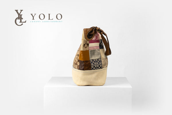 Coach Signature Patchwork Tote Bag