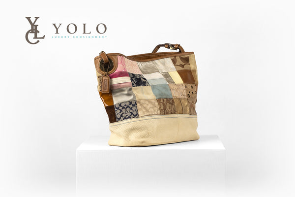 Coach Signature Patchwork Tote Bag