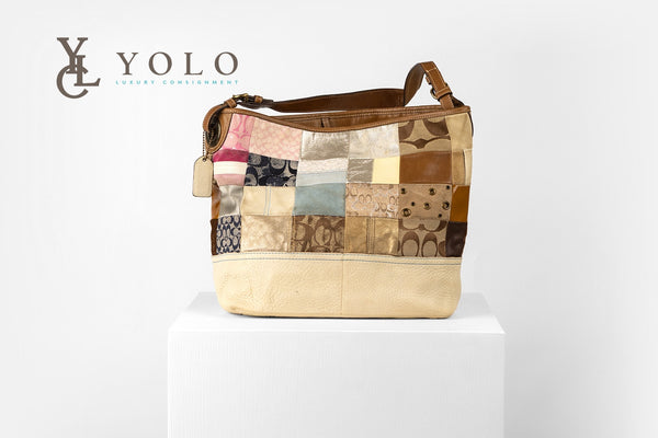 Coach Signature Patchwork Tote Bag