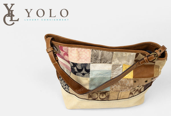 Coach Signature Patchwork Tote Bag