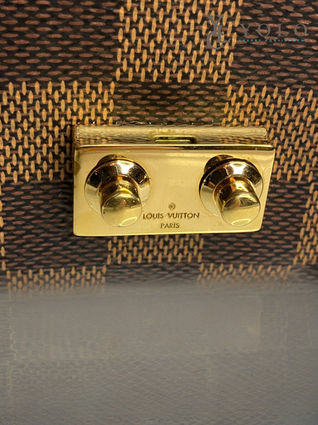 Louis Vuitton Damier Ebene Croisette Chain Wallet