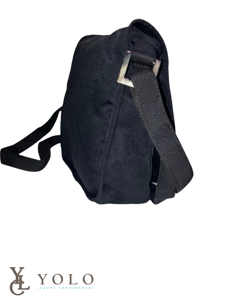 Fendi Vintage Nylon Black Crossbody Bag
