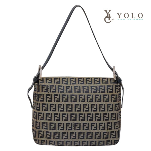 Fendi Zucchino Mini Mama Baguette Bag