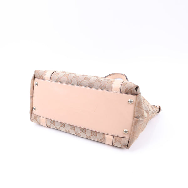 Gucci GG Canvas Abbey Top Zip Tote