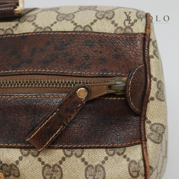Gucci Vintage Web Medium Boston Bag
