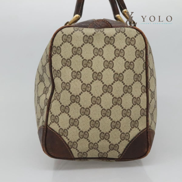 Gucci Vintage Web Medium Boston Bag