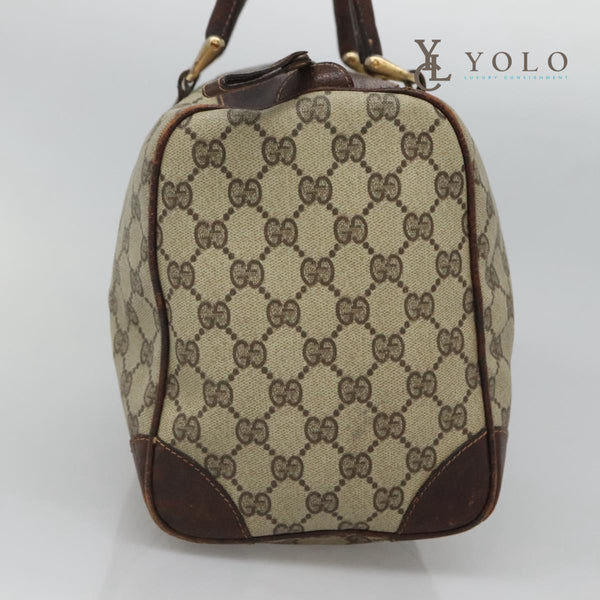 Gucci Vintage Web Medium Boston Bag