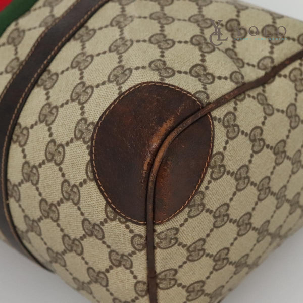 Gucci Vintage Web Medium Boston Bag
