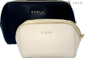 Furla Leather 2Pk Toiletry Cases
