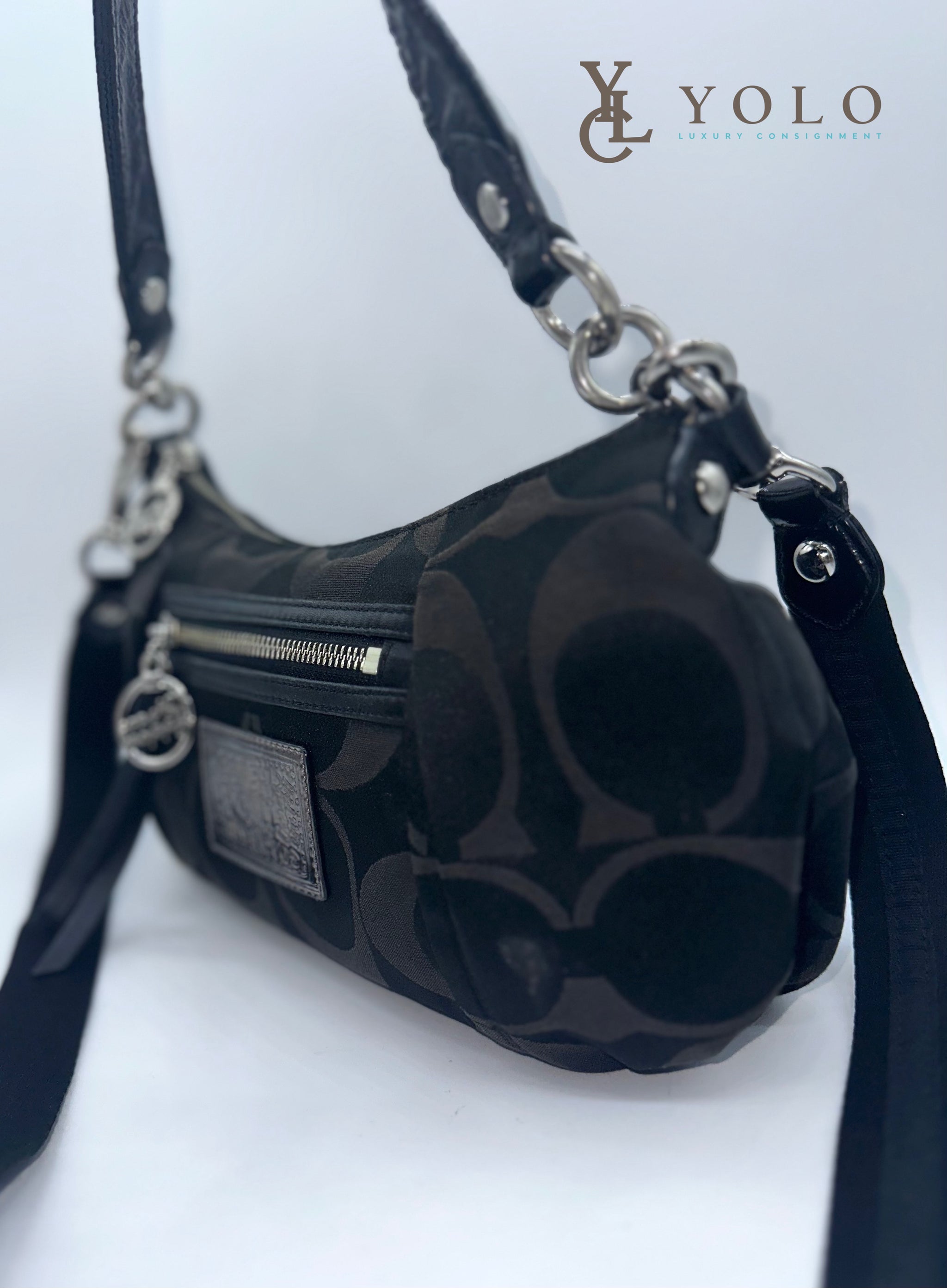 Coach | Signature Poppy 2Way Shoulder Bag | Preloved Designer Bags YOLO Luxury Consignment Coach | Signature Poppy 2Way Shoulder Bag | Preloved Designer Bags YOLO Luxury Consignment