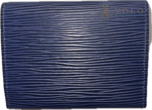 Louis Vuitton Epi Leather Blue Card Case