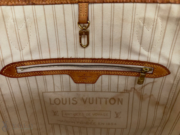 Louis Vuitton Damier Azur Neverfull MM Tote Bag
