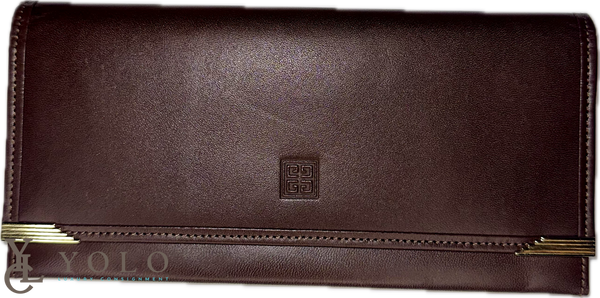 Givenchy Vintage Leather Bifold Long Wallet