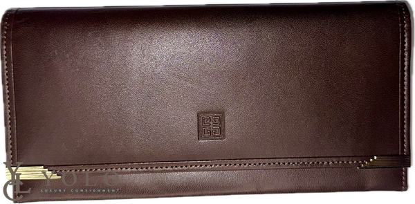 Givenchy Vintage Leather Bifold Long Wallet