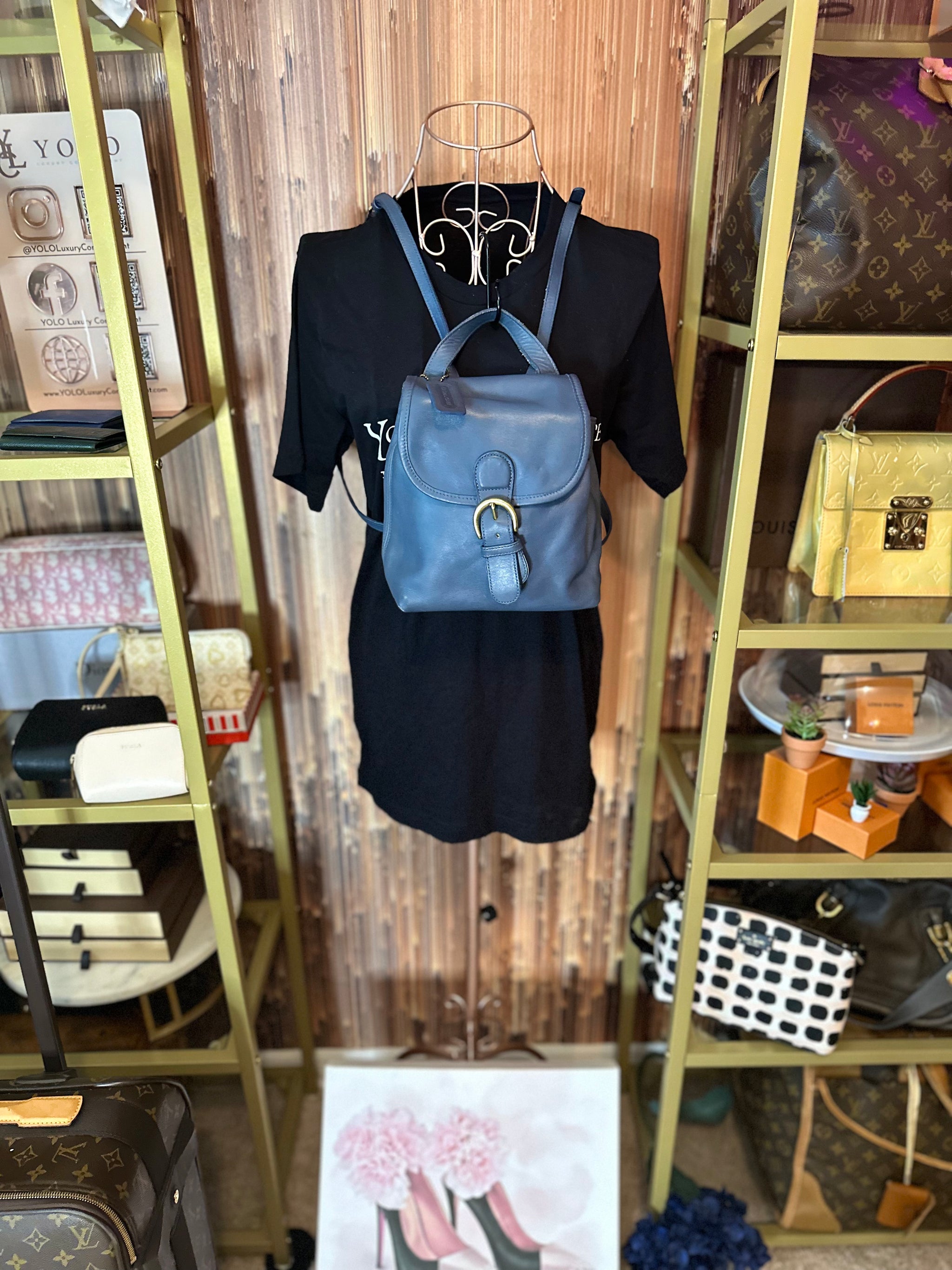 coach and four mini leather backpack Coach | Vintage Leather Mini Bantam Backpack