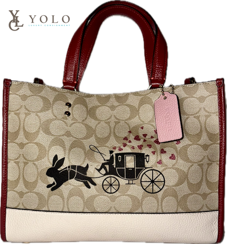 Coach Signature Lunar New Year Demsey Carryall