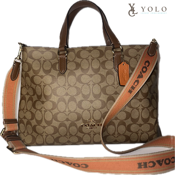 Coach Signature Logan Carryall Tote