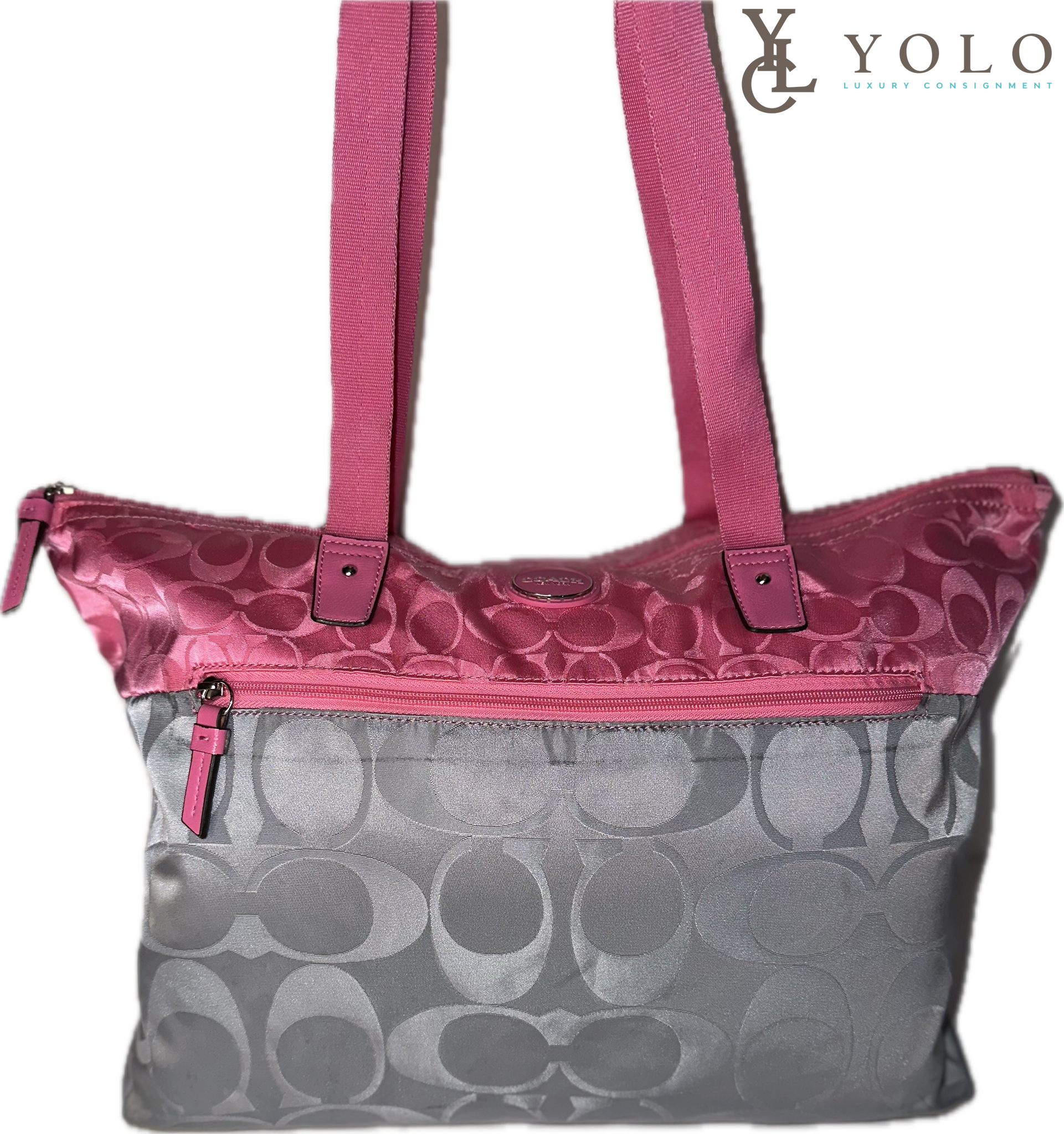 coach floral packable nylon backpack Coach