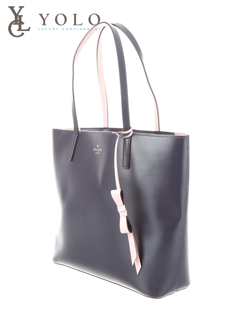 Authentic Preloved Kate Spade Leather Lawton Way Rose Tote YOLO