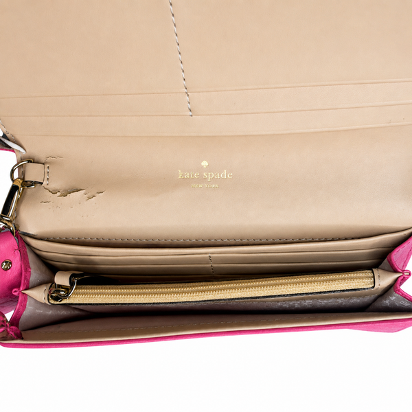 Kate Spade Leather Linney Perri Lane Wristlet Wallet