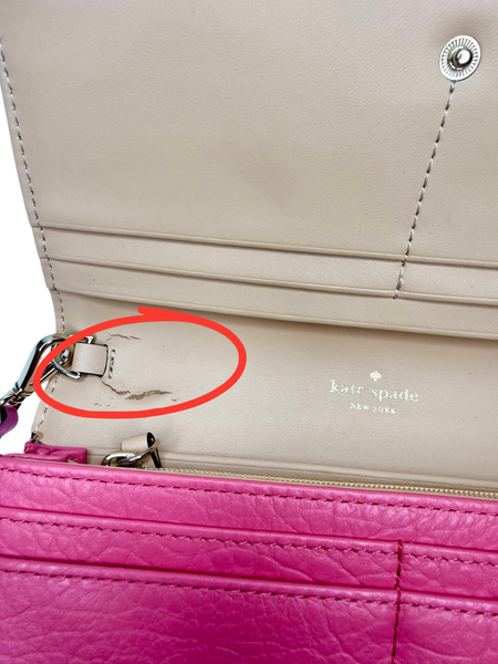 Kate Spade Leather Linney Perri Lane Wristlet Wallet
