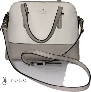 Kate Spade Leather Cedar Street Maise Dome Satchel YOLO YOLO Luxury Consignment