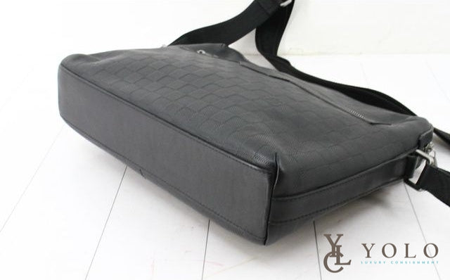 Louis Vuitton Onyx Damier Infini Leather District MM Bag Louis Vuitton